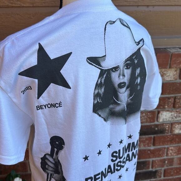 Beyonce Size Small Official Summer Renaissance World White Graphic T-Shirt - Picture 5 of 6